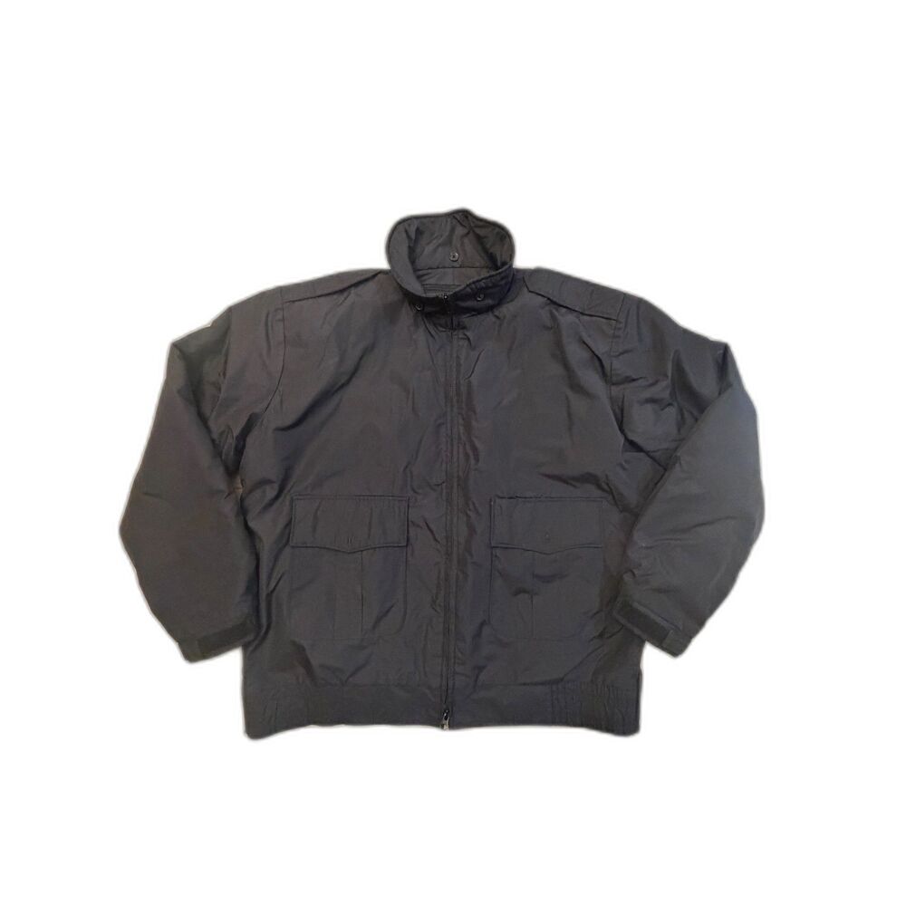 Vintage Spiewak Golden Fleece Thinsulate Jacket Black Nylon Duty Coat L‎